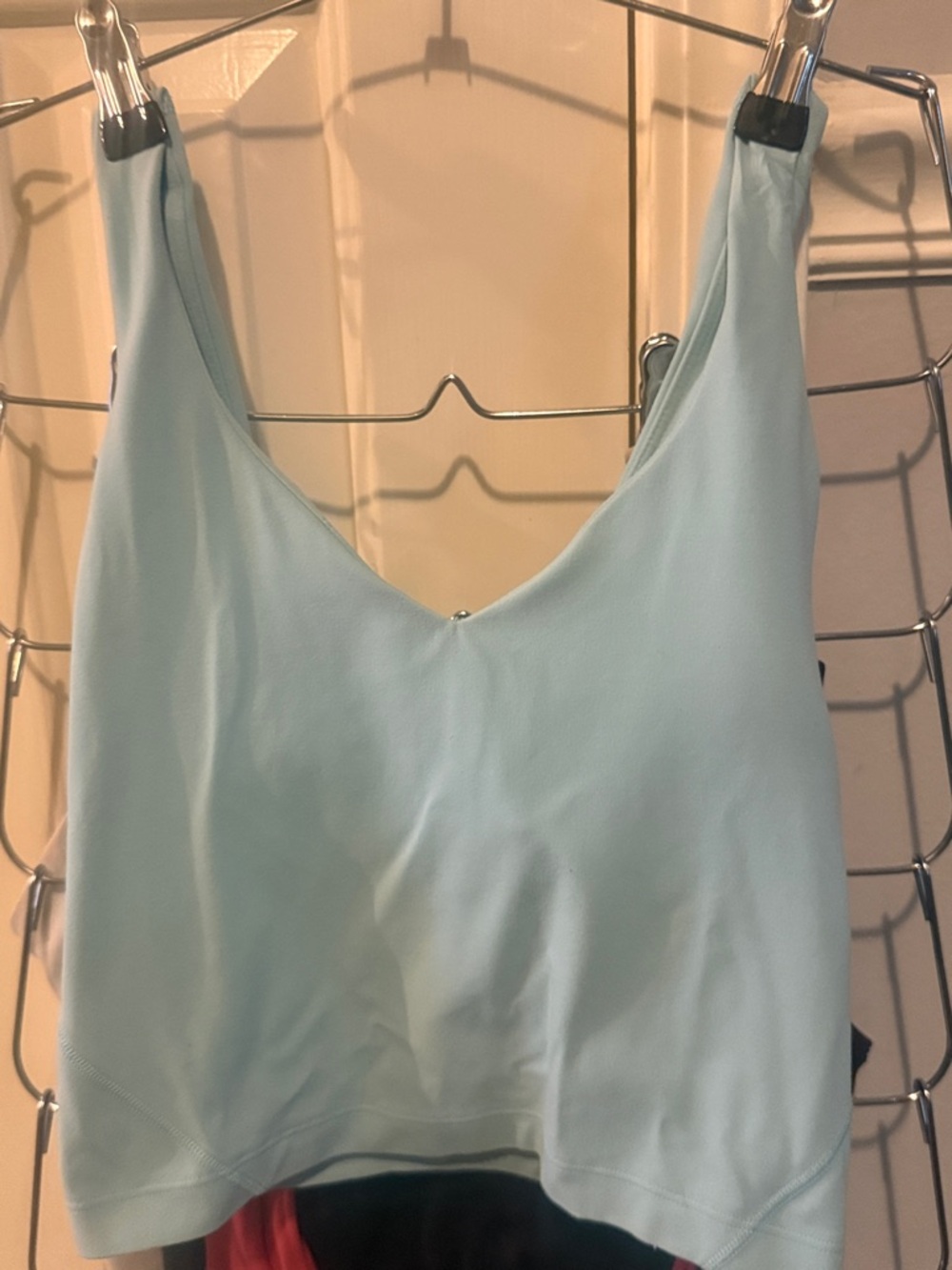 lululemon athletica Light Blue/teal V-Neck Performance Tank